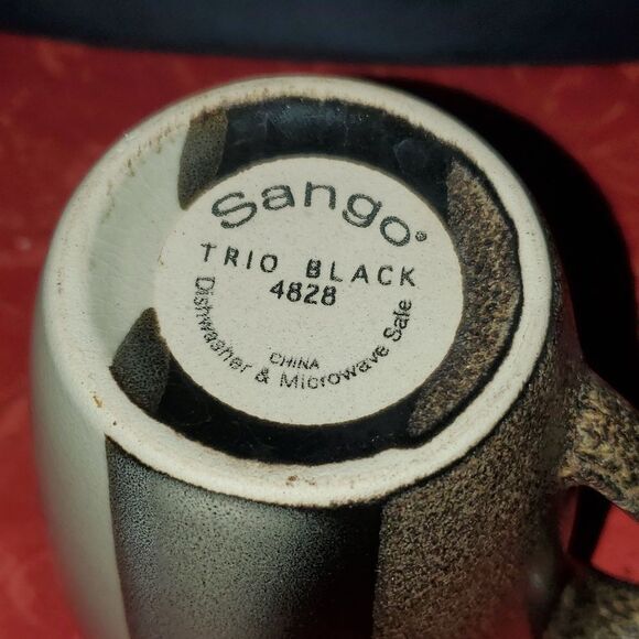Sango 4828 Tri Black Cup Mug 12 oz - Picture 4 of 4